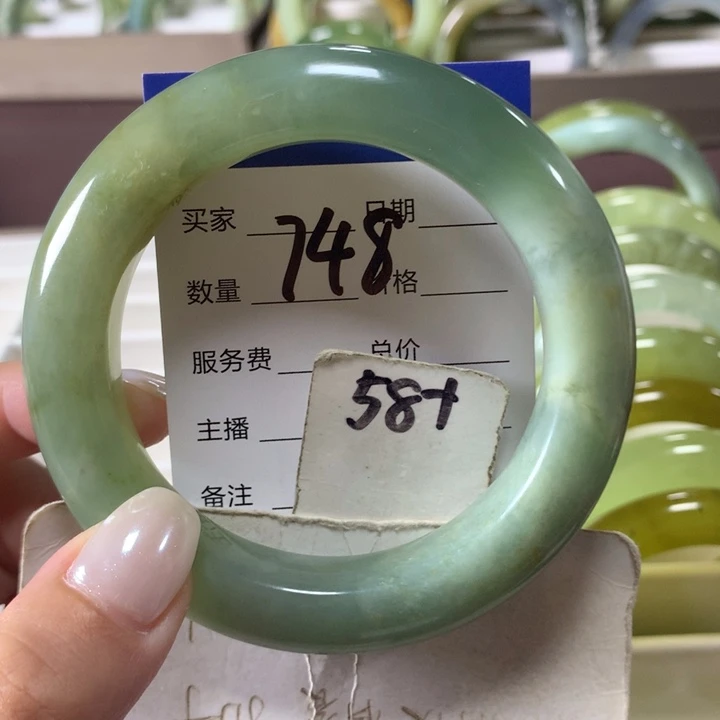 未镶嵌蛇纹石玉手镯748
