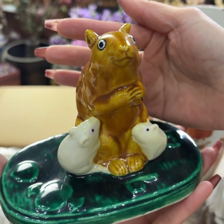 陶瓷古美术置物摆件