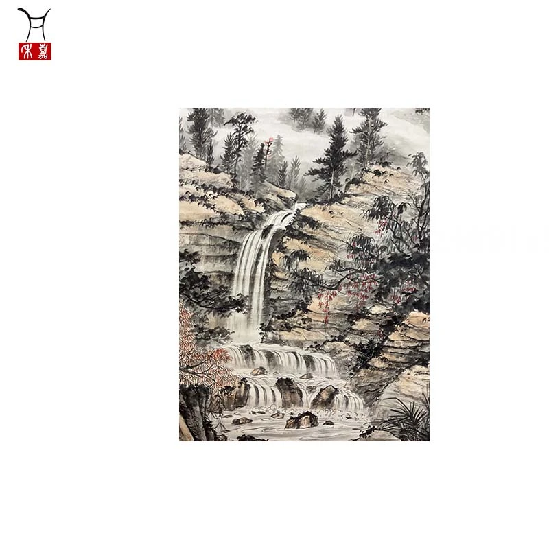 R021山水立轴91x50/4.1平尺