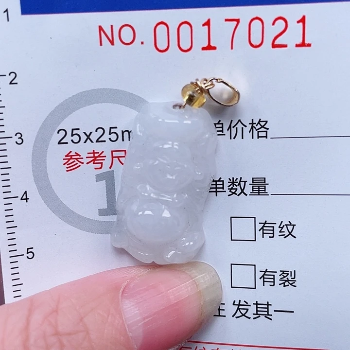 翡翠未镶嵌吊坠(不含链)