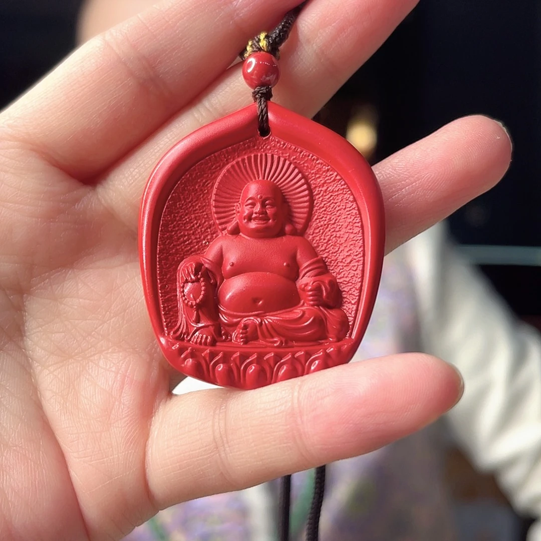 天然辰砂26g砂砂吊坠