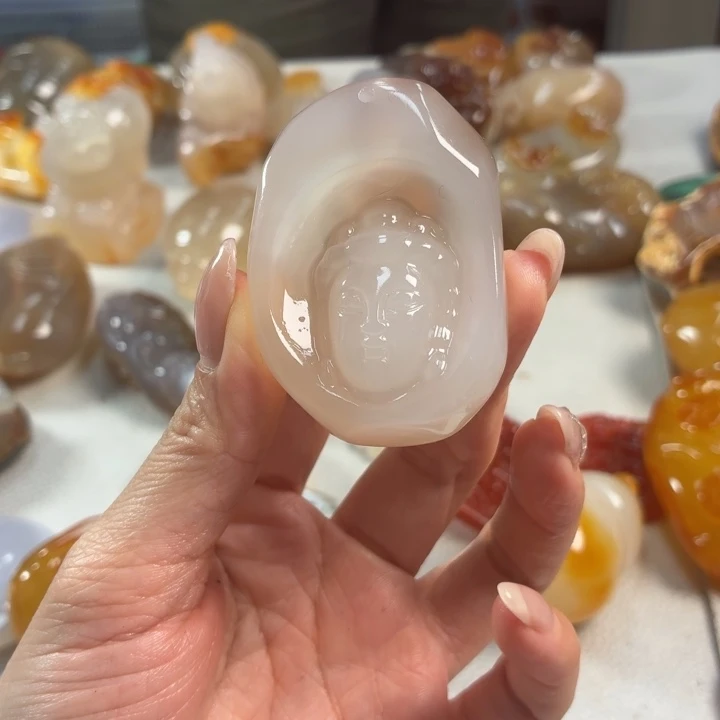 玛瑙/玉髓吊坠(不含链)未镶嵌