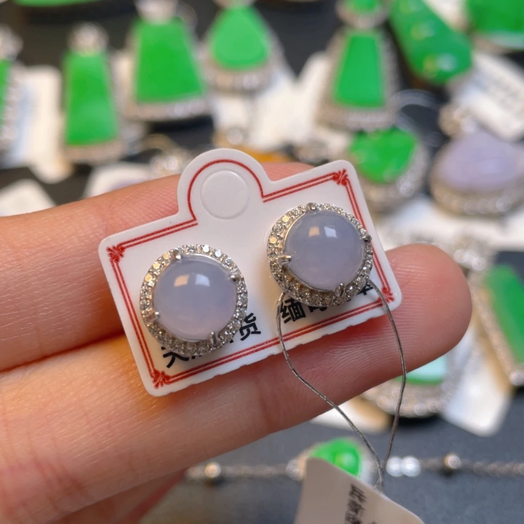 翡翠银S925镶嵌颈饰