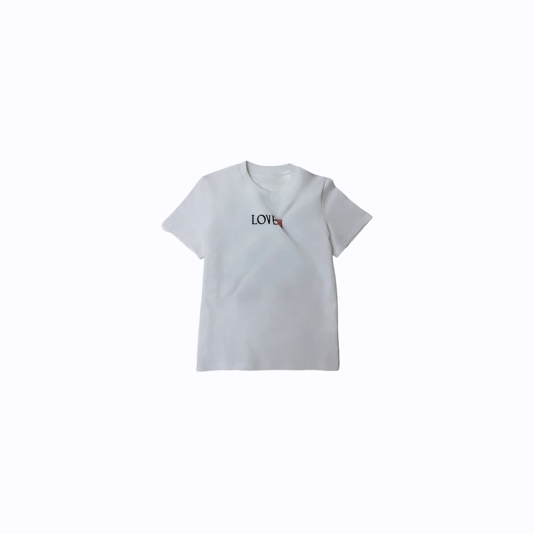 林爆爆【棋盘】2025夏季新款经典时尚短袖印花圆领T恤H753