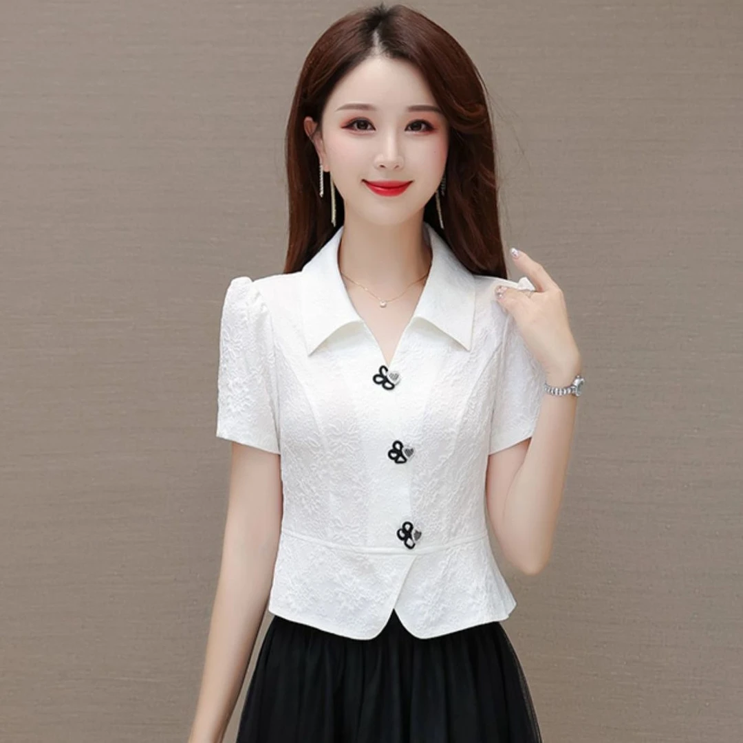 【3848人收藏】时尚衬衫套装裙女夏季2025新款韩版显瘦减龄优雅网