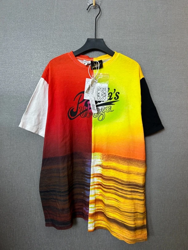 99新 LOEWE/罗意威 不规则半袖T恤