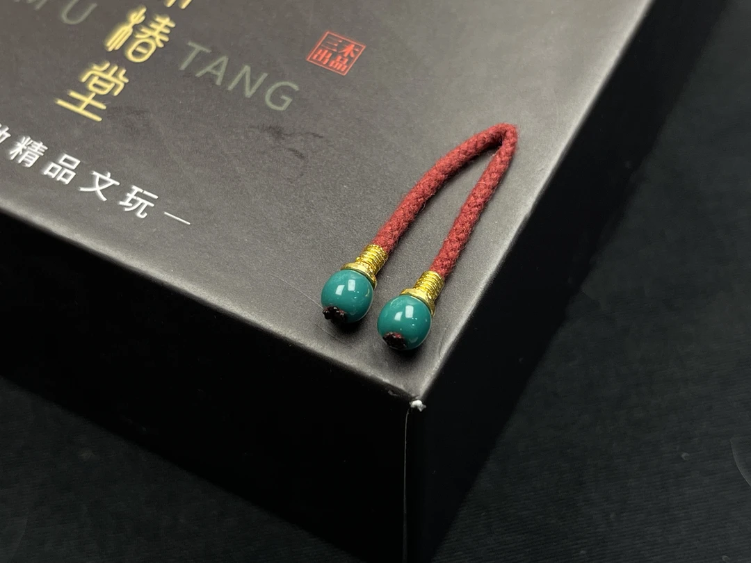 高瓷油绿绿松石弟子珠 满绿满色 高瓷不反 全品无暇