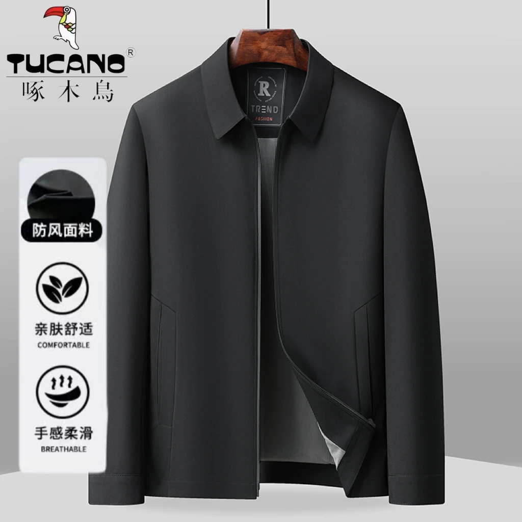 TUCANO/啄木鳥中年男士商务休闲夹克免烫抗皱春秋款外套爸爸装