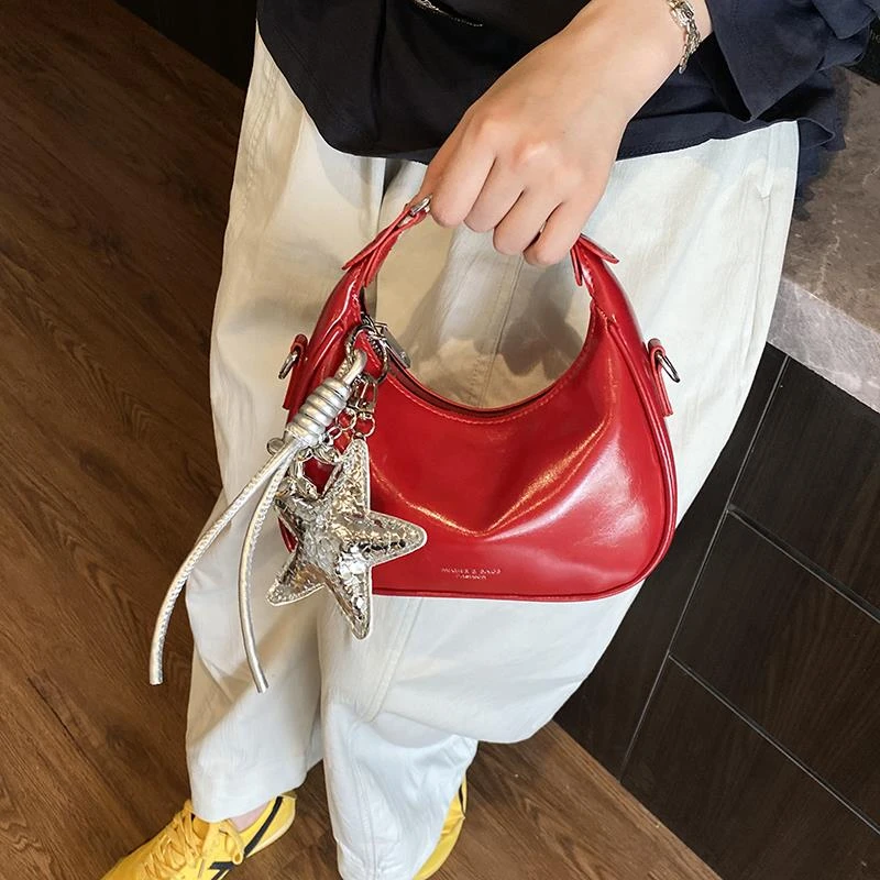 时尚手提包休闲包包2025新款潮夏季单肩包斜挎包女包洋气简约小包