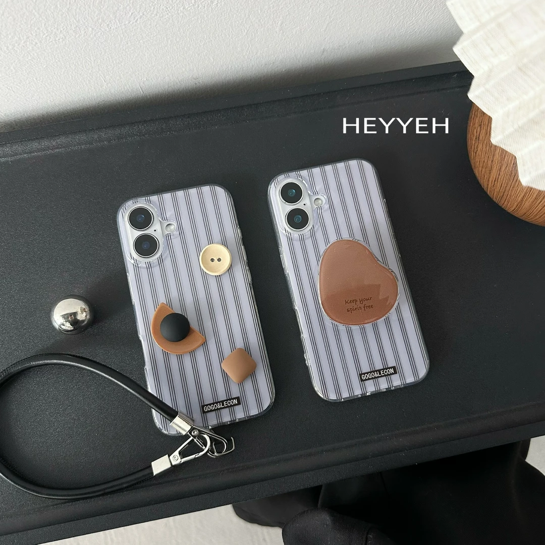 早春蓝色条纹iPhone15适用苹果16promax手机壳14小众高级13小清新