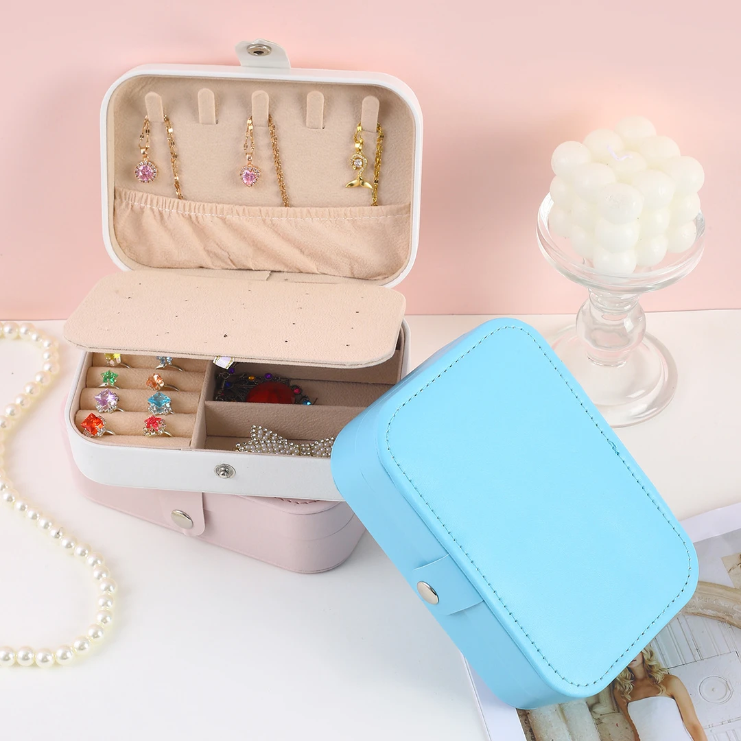 首饰盒收纳盒2025款便携升级款项链盒耳饰盒戒指耳环饰品胸针盒JY
