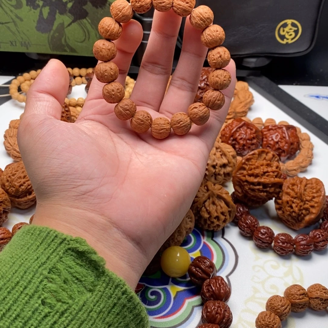 随***风手串文玩核桃15x13磨盘