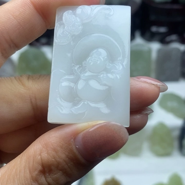 和田玉未镶嵌颈饰53