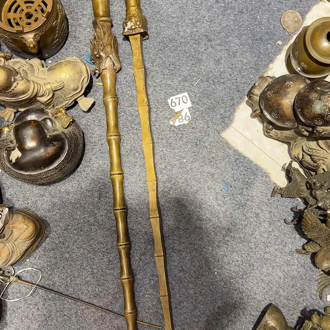 用****1微瑕疵黄铜摆件工艺品
