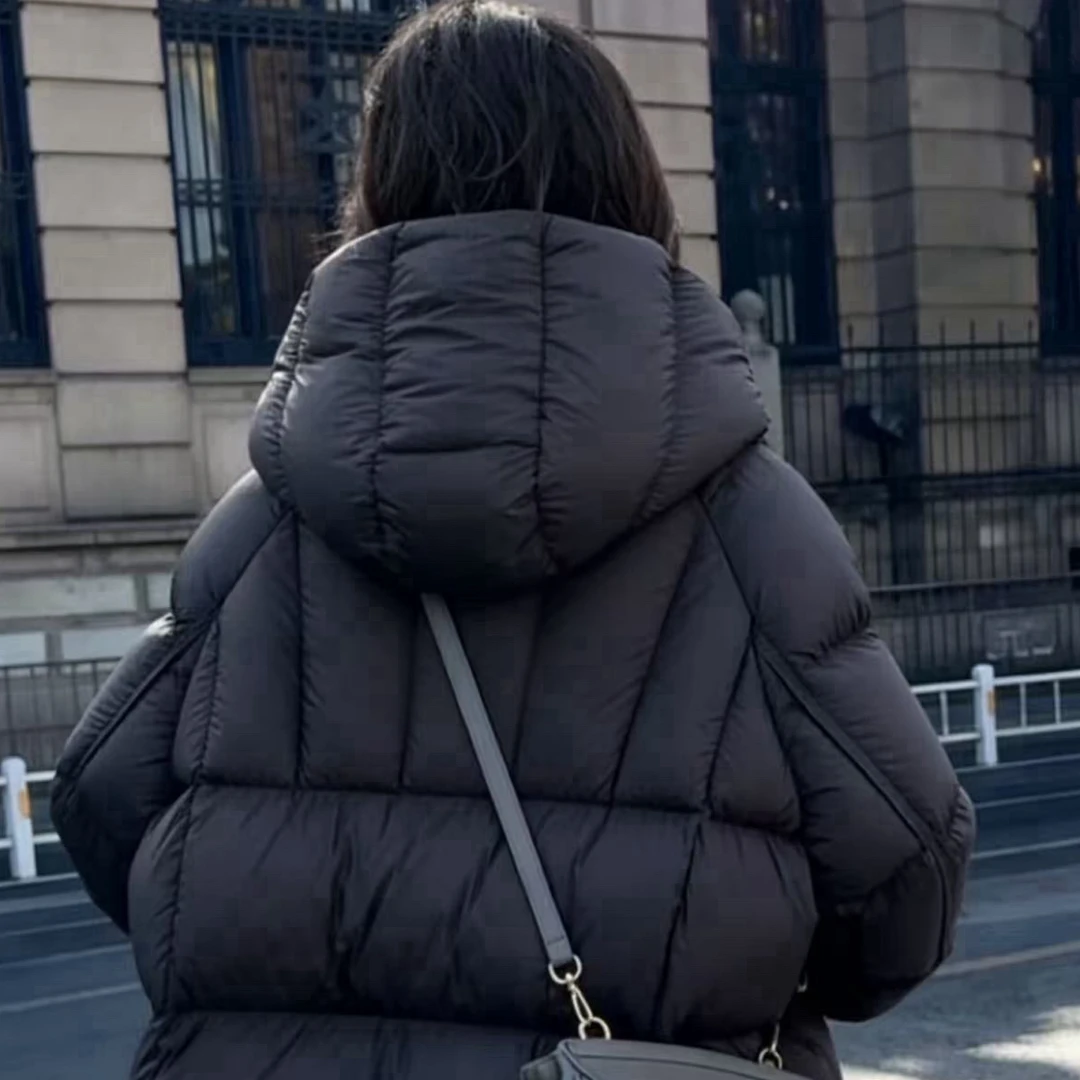 【现货 + 现发 】2025冬季新款韩版云朵泡芙中长款羽绒服