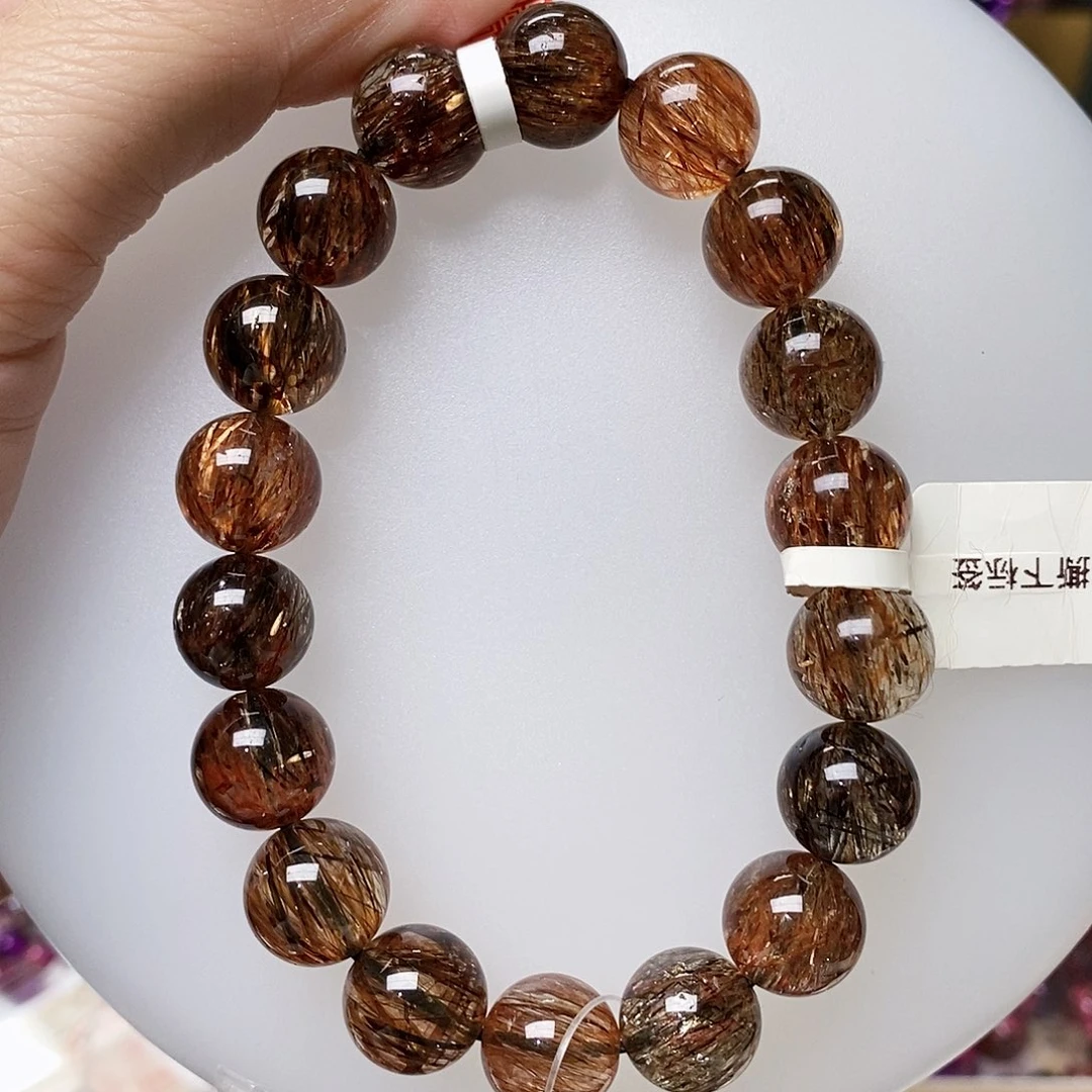 未镶嵌手链水晶p008黑金超12+