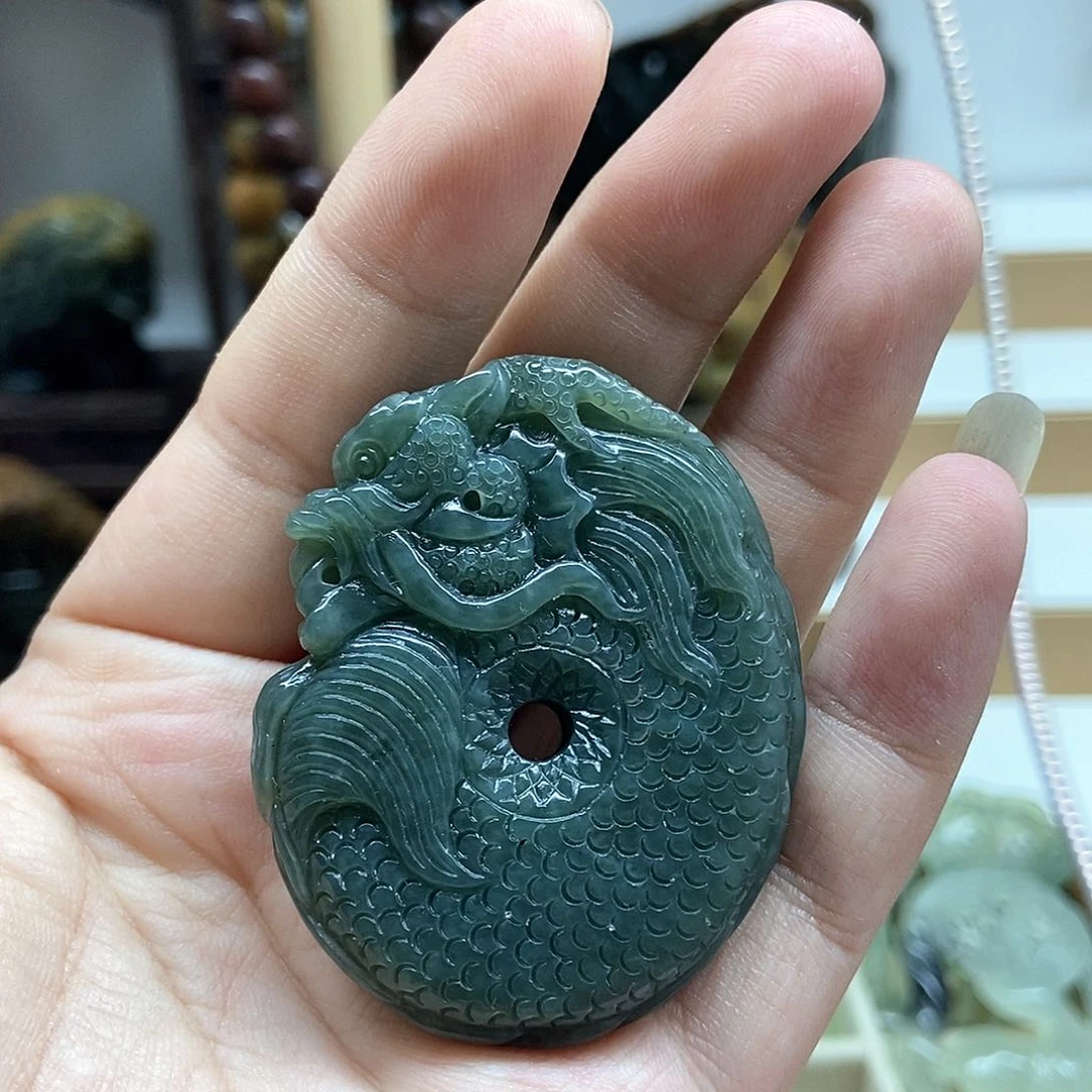 岫岩老玉（透闪石质玉）挂件未镶嵌