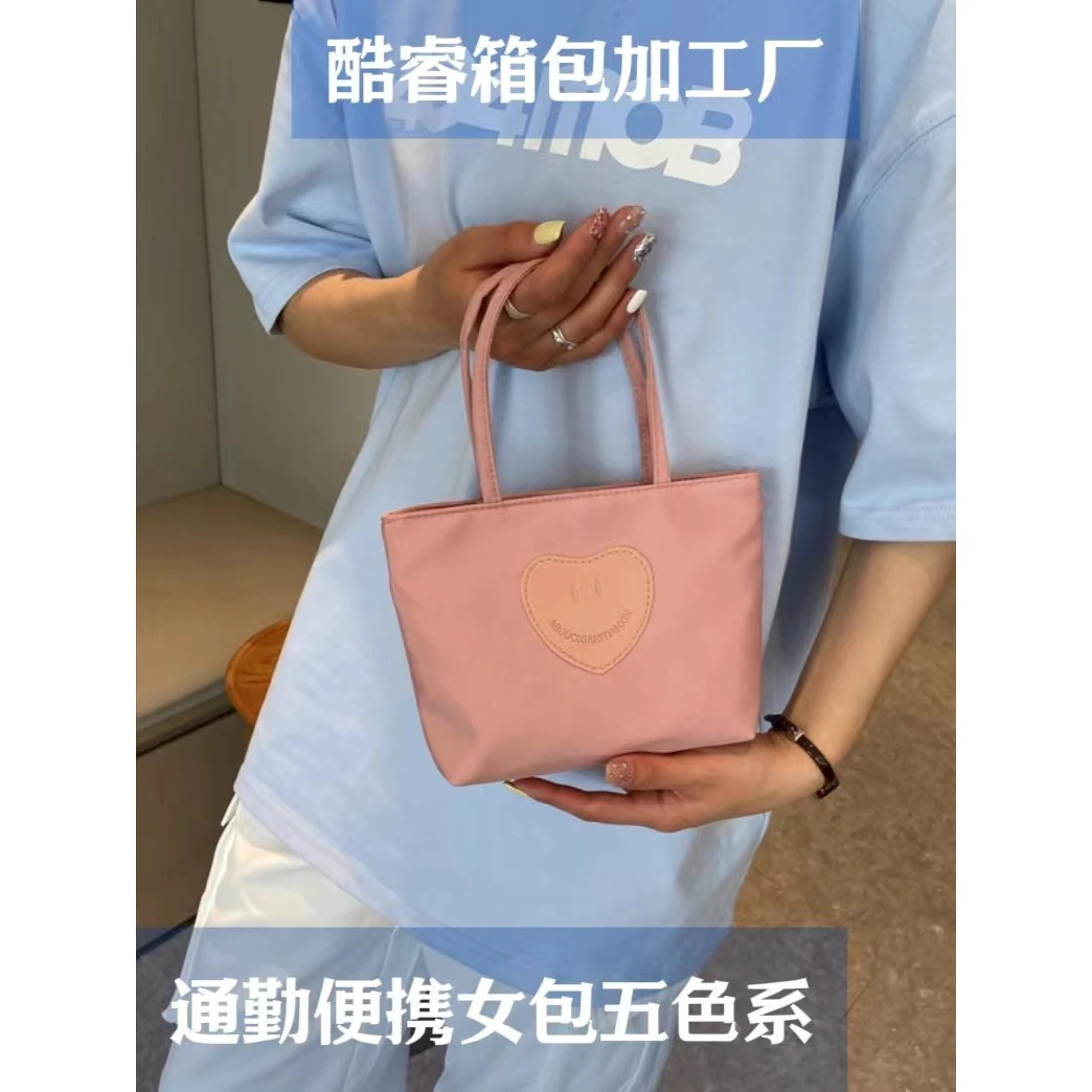 韩国ins小众尼龙迷你上班小拎包新款手提包环保布袋小包手机包女