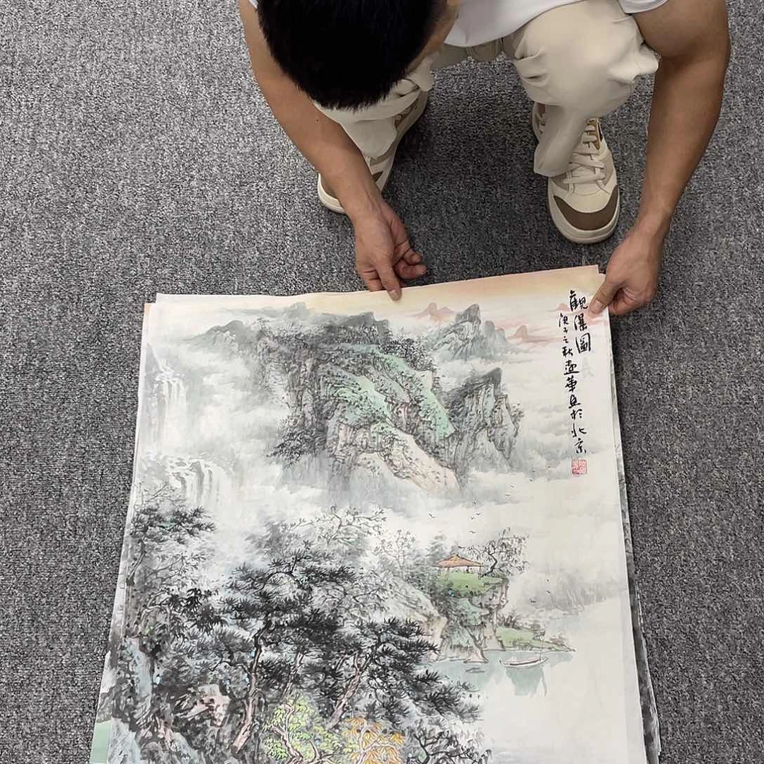 国画纯手绘字画宣纸