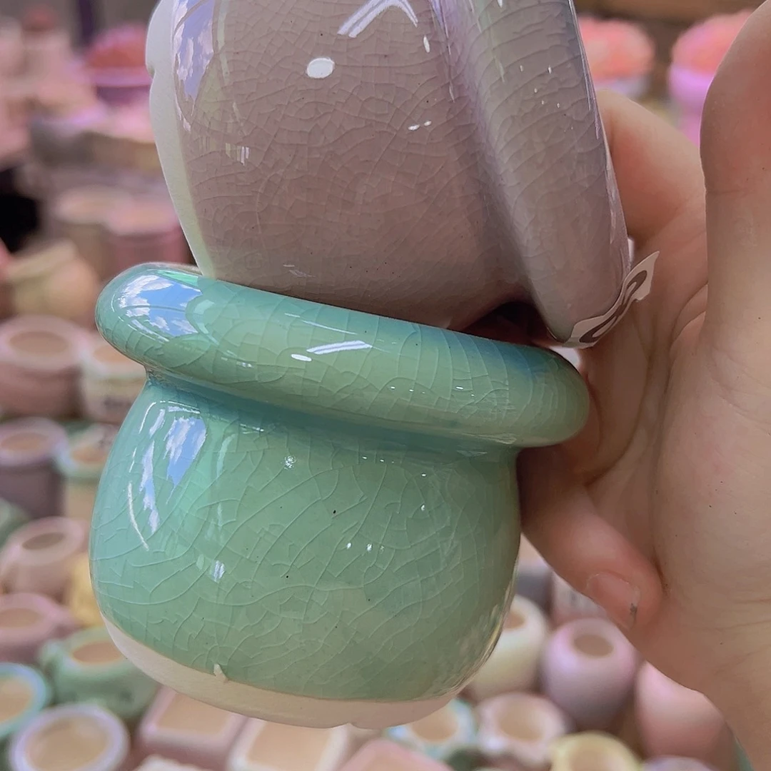 陶瓷花盆当场满12包邮