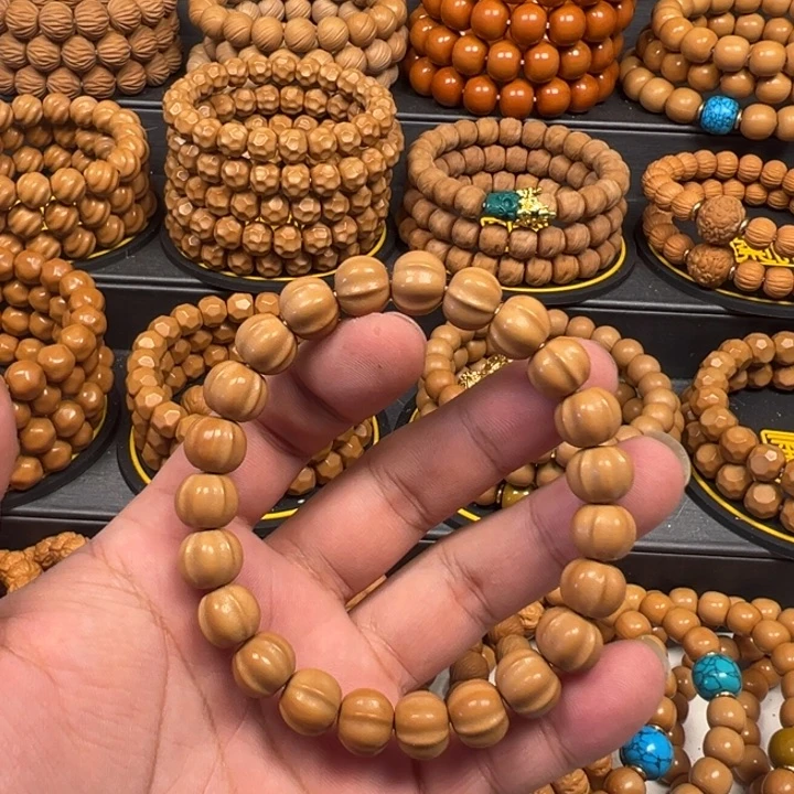 猴头核桃手串梓*～四花玻璃底小鲨鱼