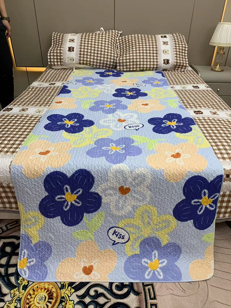 紫色花海-沙发巾链接亲肤防滑【90*220】