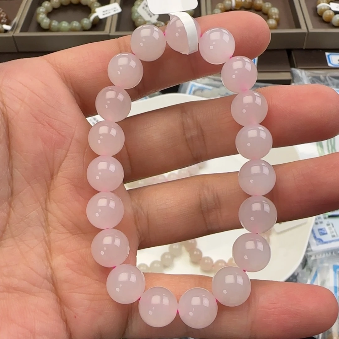 未镶嵌手链和田玉藕粉1017