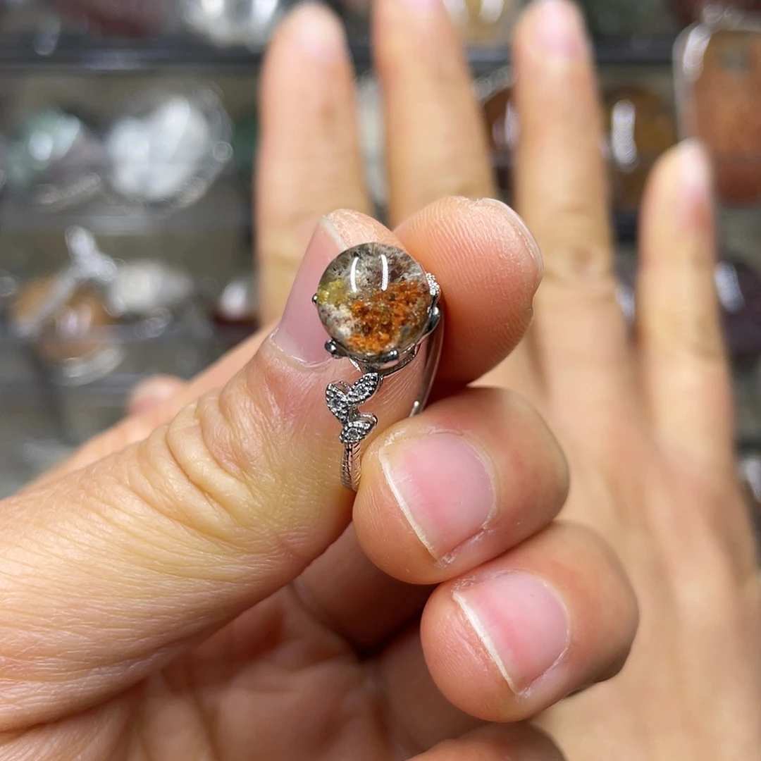 【闪购商品】水晶珠宝半成品银S925镶嵌戒指