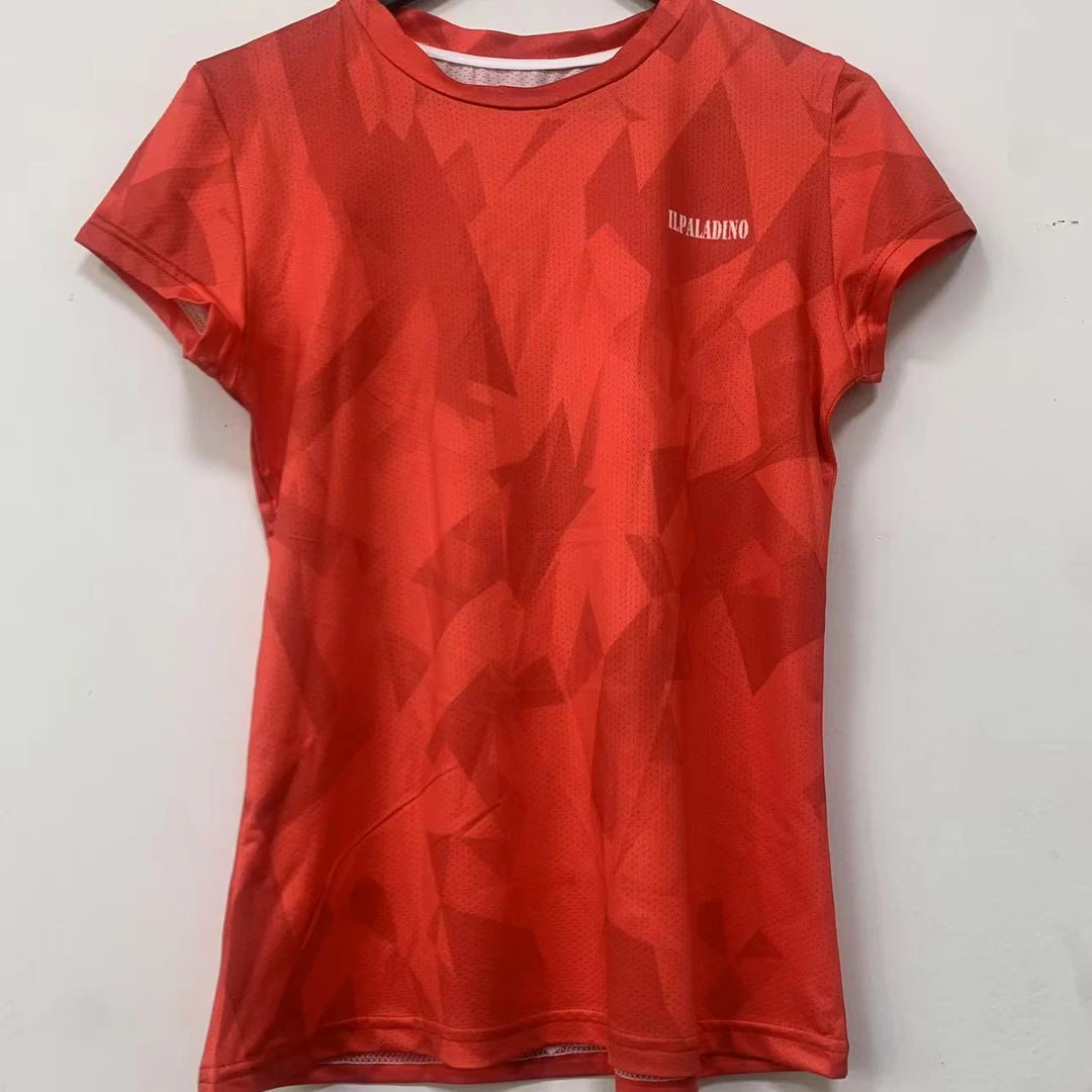 SQ 1253【红纸鹤排汗短袖】凉感骑行自行车速干吸湿排汗运动内搭