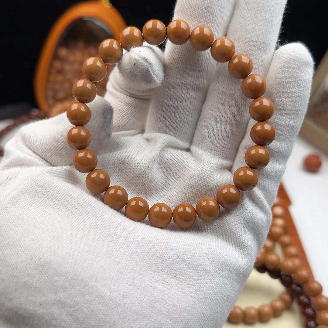 岢***岢猴头核桃吊坠正圆素串9.5尺寸