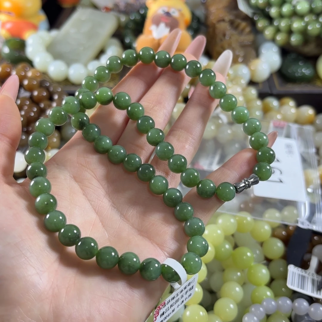 和田玉未镶嵌手链161