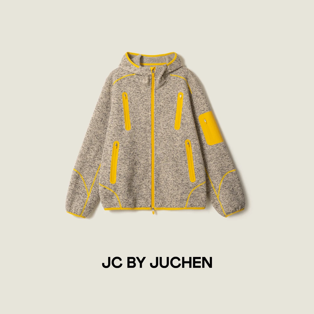 “绒力唤醒”远红外发热秋冬保暖花纱连帽压胶外套 FW074983