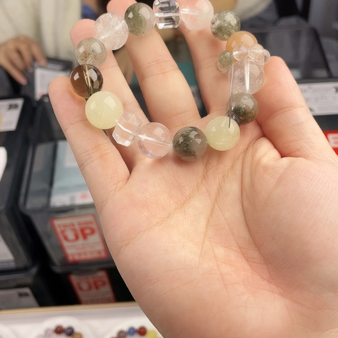 手串银S925镀金镶嵌水晶