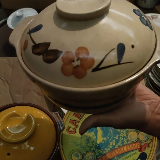 陶瓷五厂砂锅手绘一支