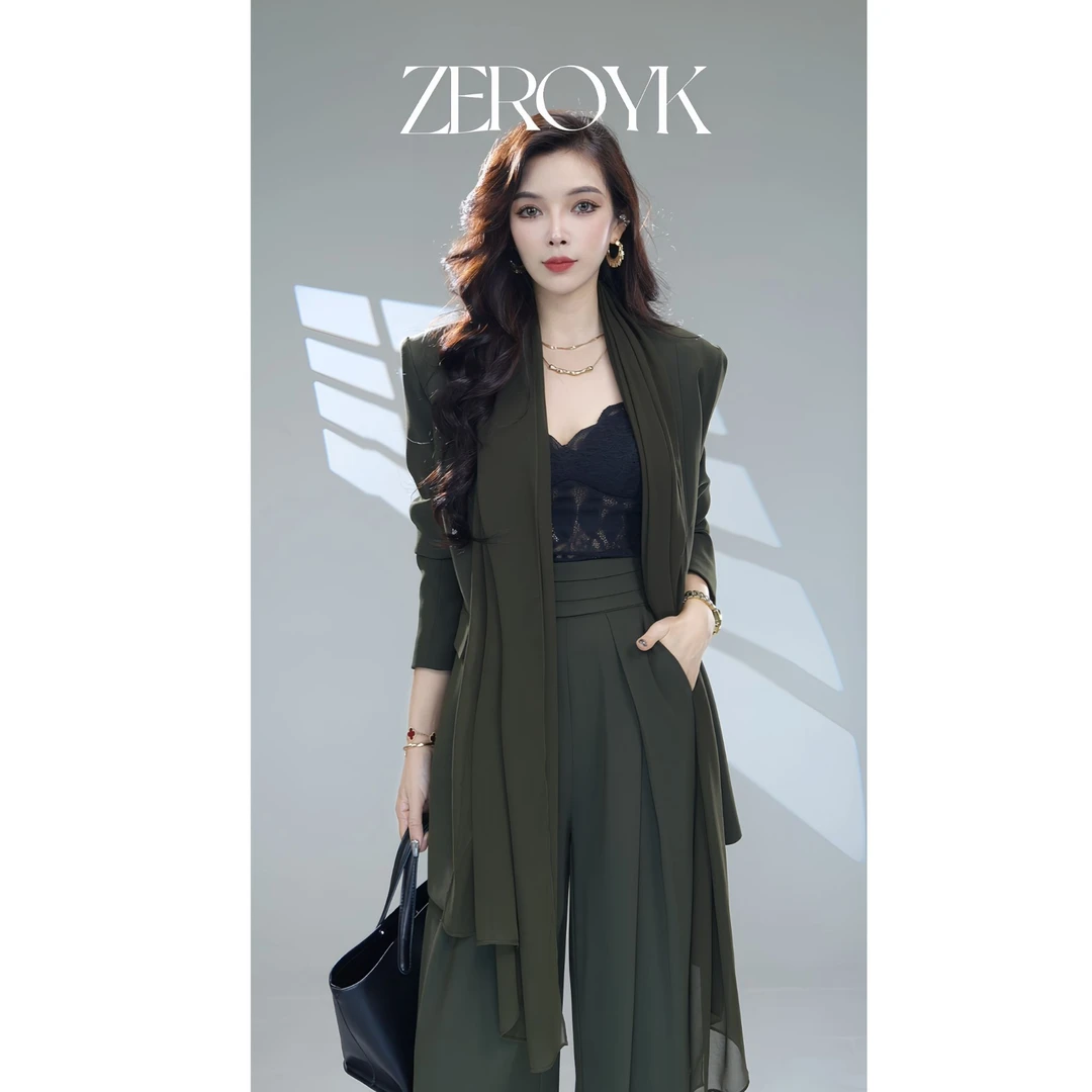 ZEROYK【翎蔻】深圳南油秋季新款轻奢时尚极简风设计师套装
