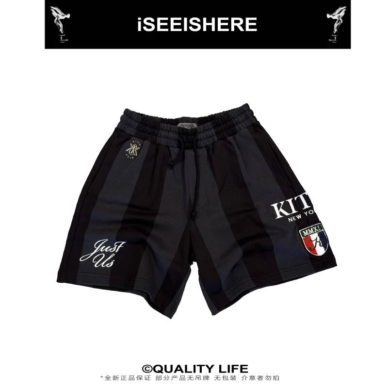 KITX NewYork限定 刺繡LOGO徽章短褲「全球代商品 不退可換」  M1