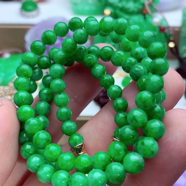 翡翠未镶嵌毛衣链