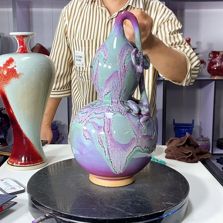 瓶中国神垕精品钧瓷