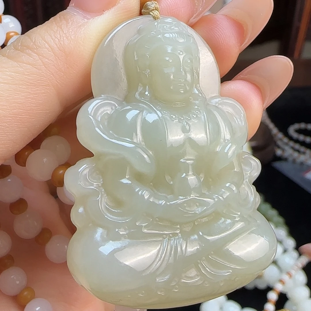 和田玉未镶嵌颈饰定制发货