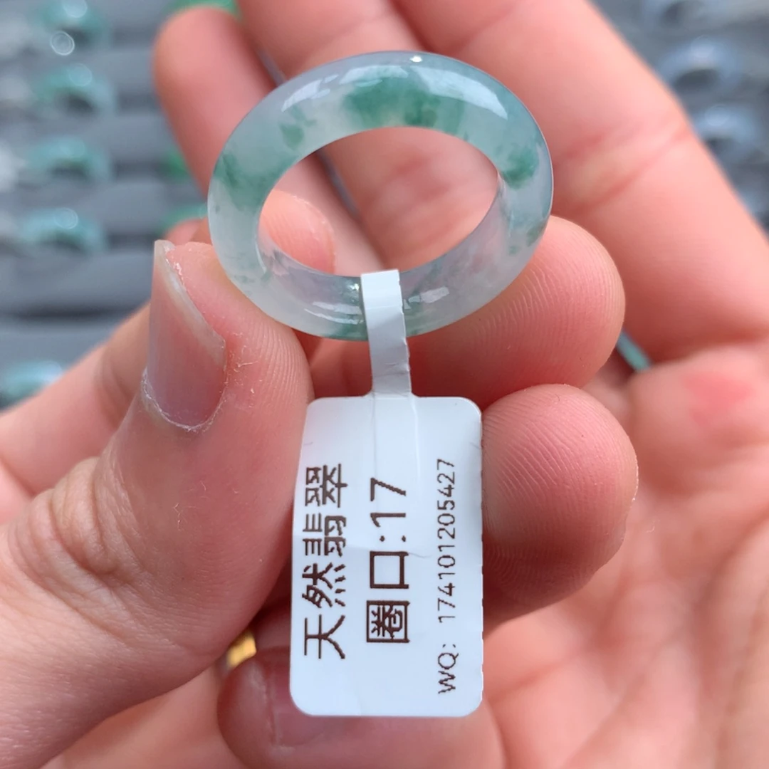 翡翠戒指未镶嵌天然