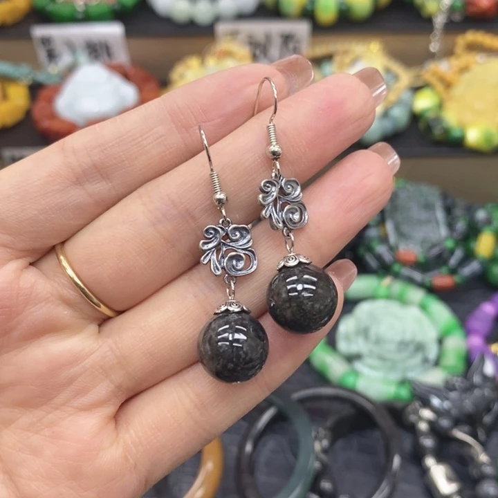 翡翠未镶嵌耳饰耳坠16