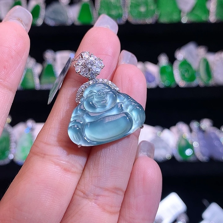 【闪购商品】颈饰银S925镶嵌翡翠