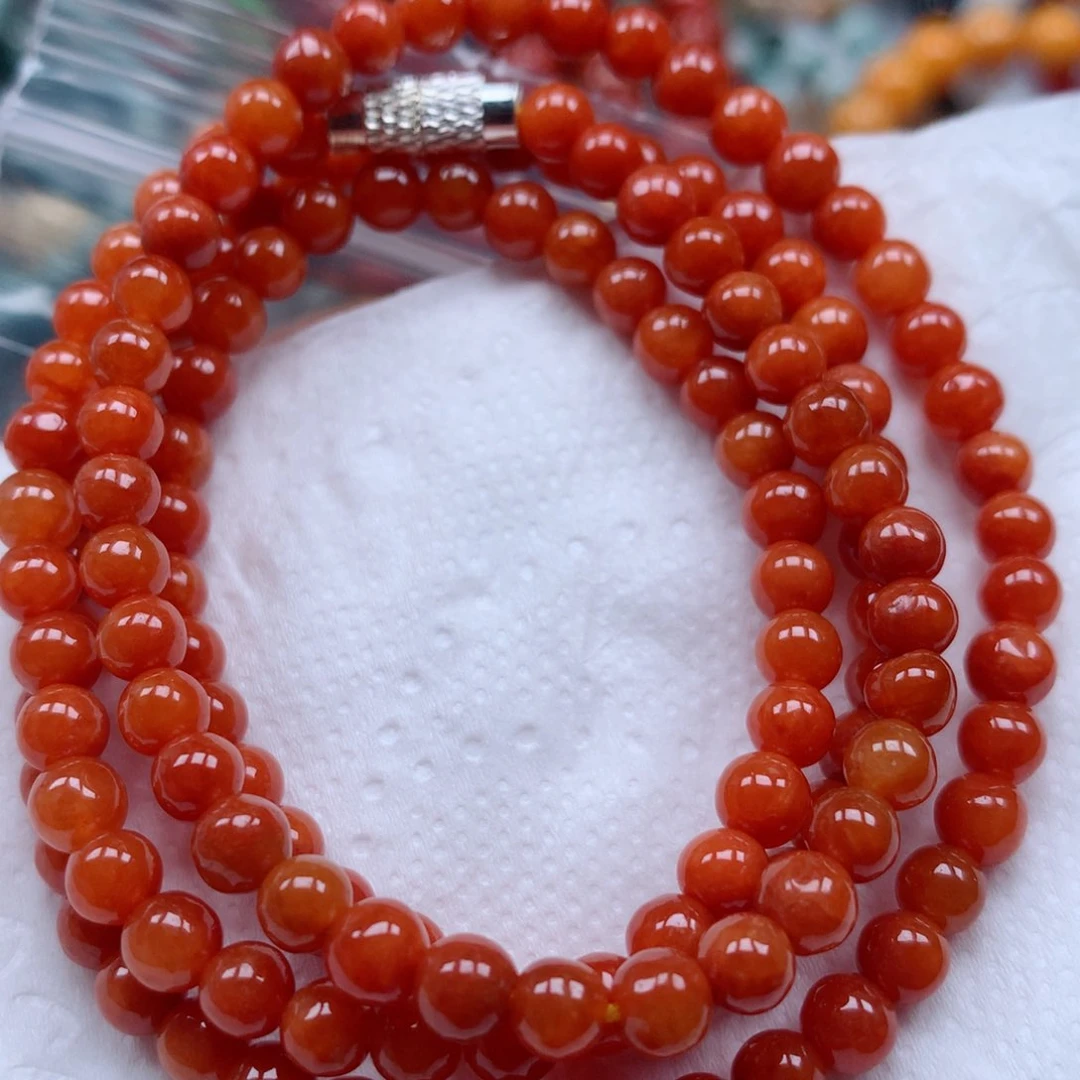 翡翠未镶嵌颈饰珠子