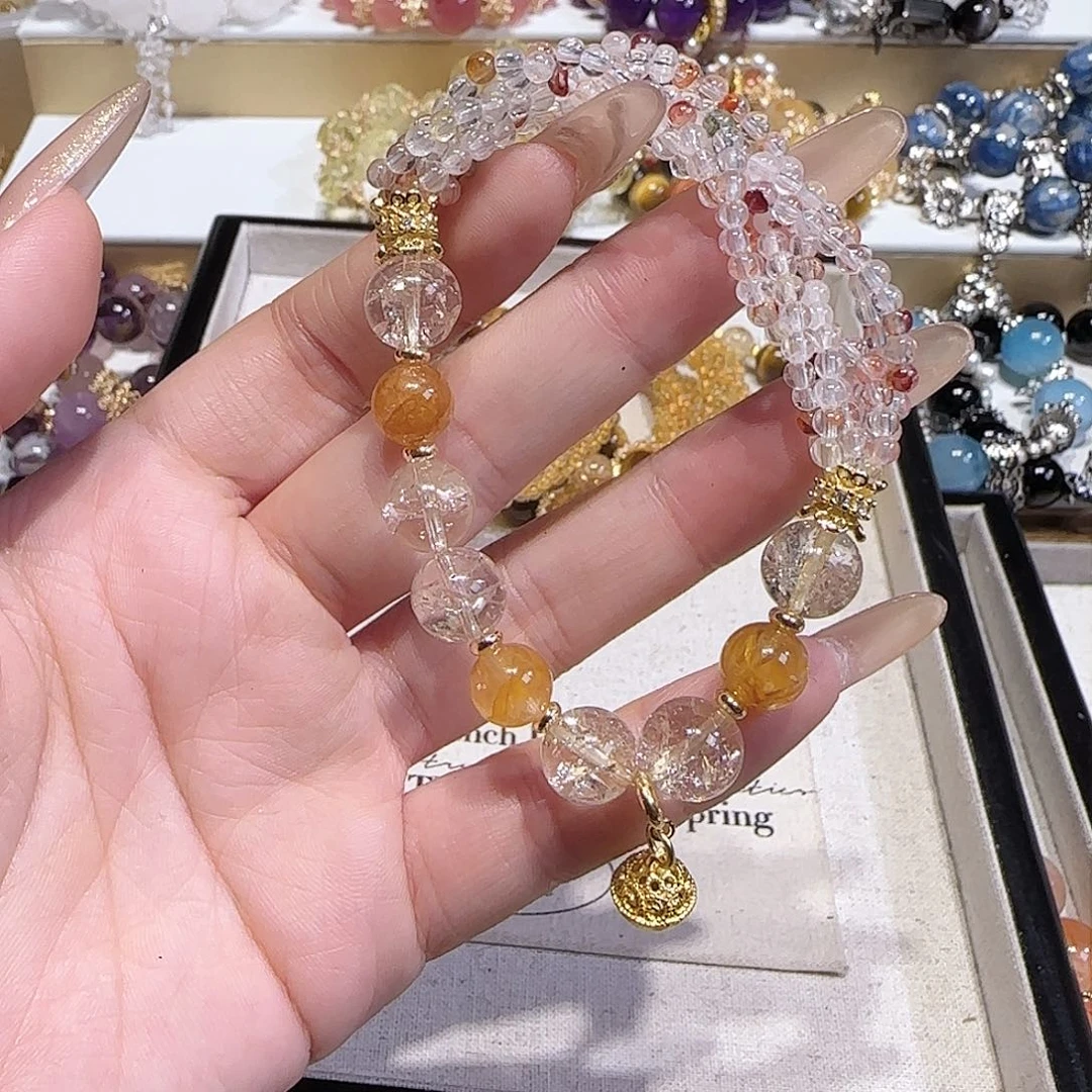 水晶手链未镶嵌吧