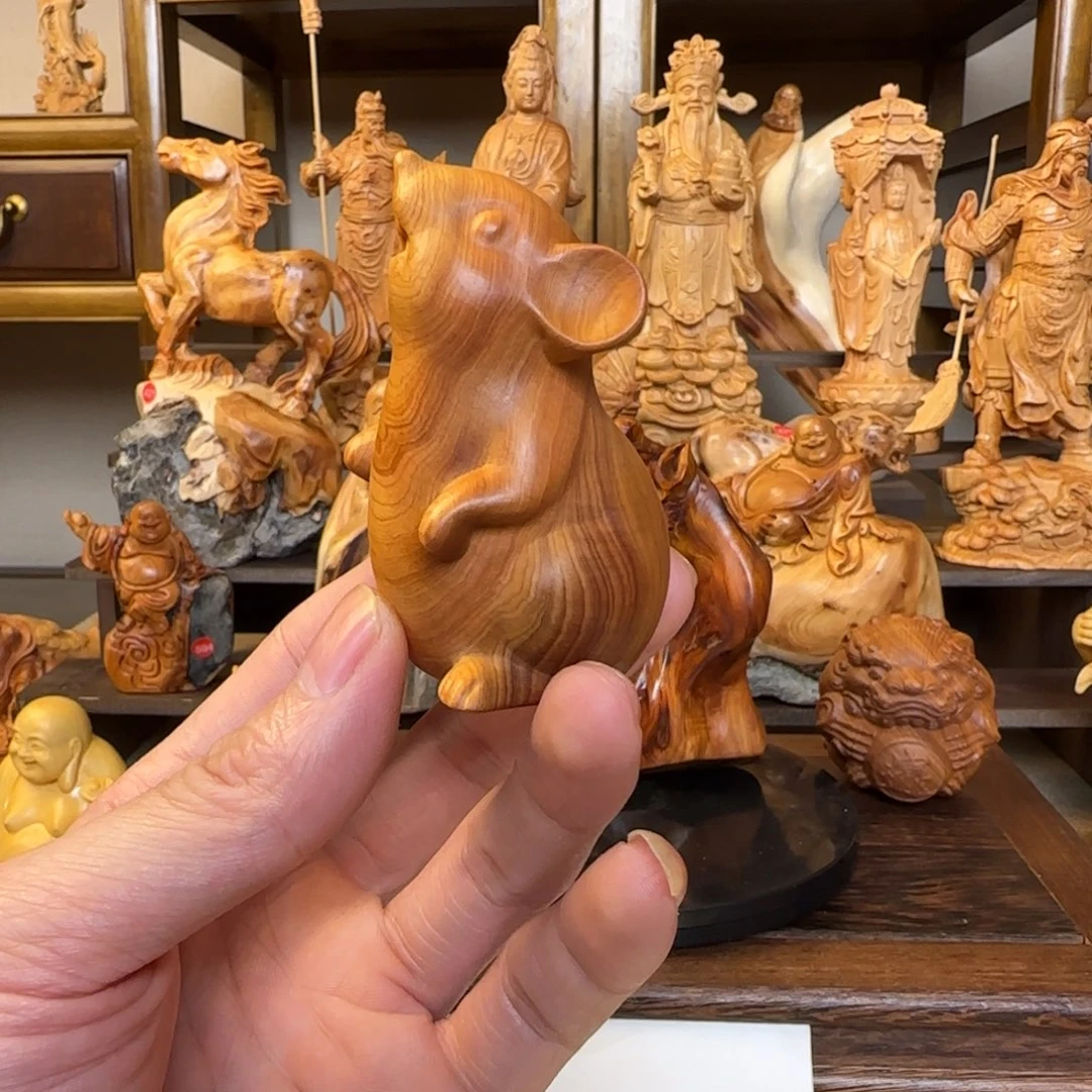 崖柏小木匠艺雕一物一拍