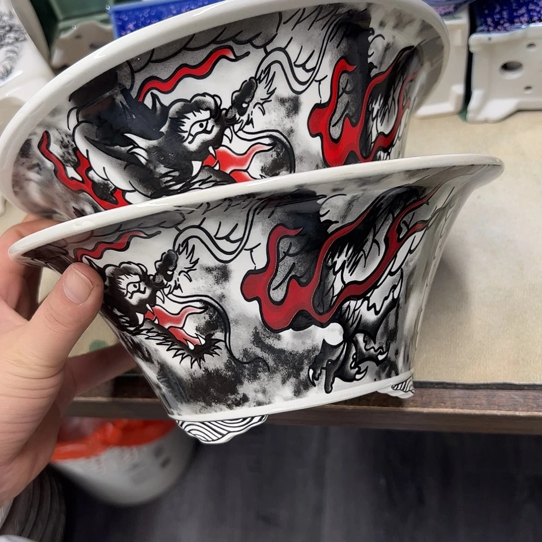 紫砂花盆131号瑕疵2个口不正缩釉处理介意勿拍23/9cm