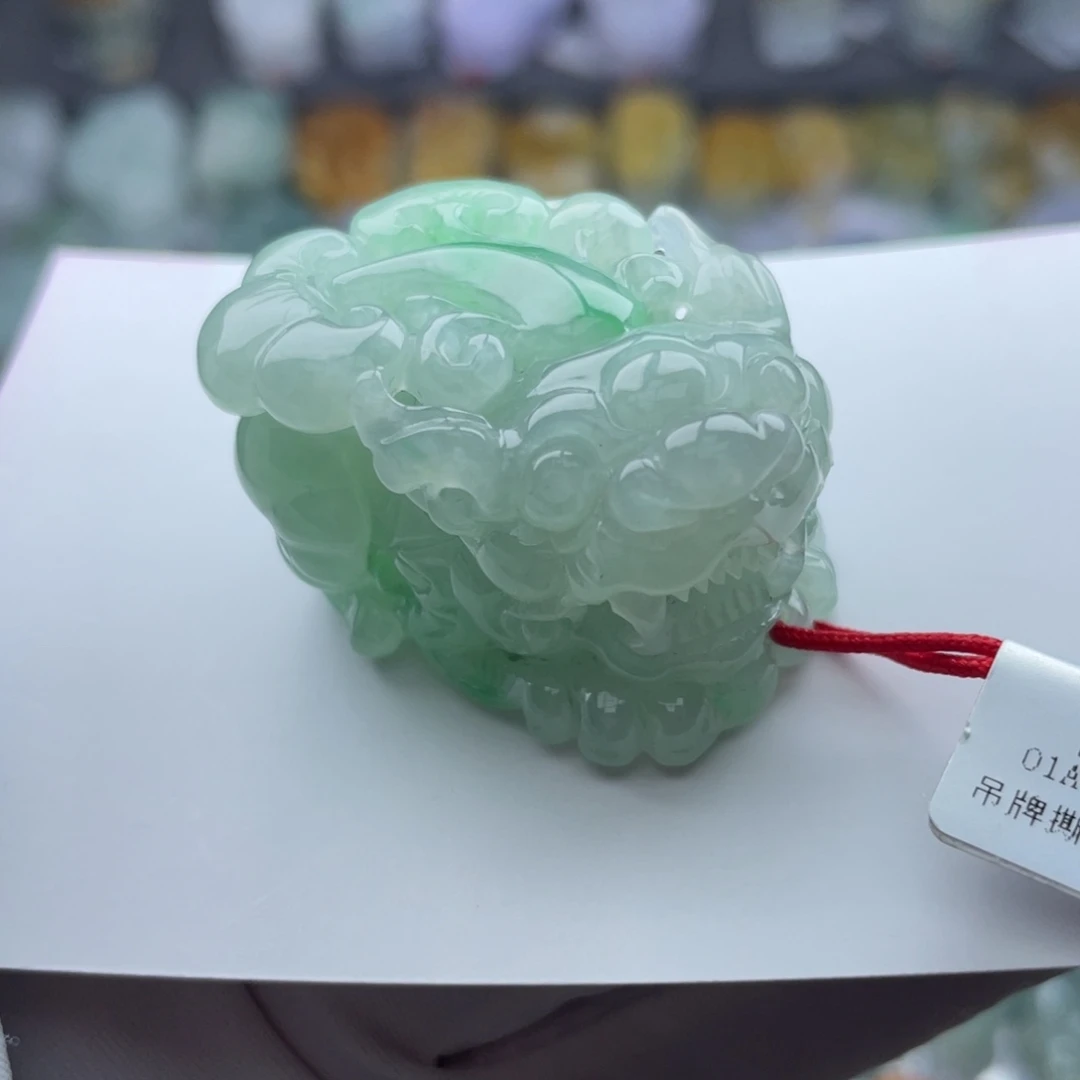 翡翠颈饰未镶嵌貔貅
