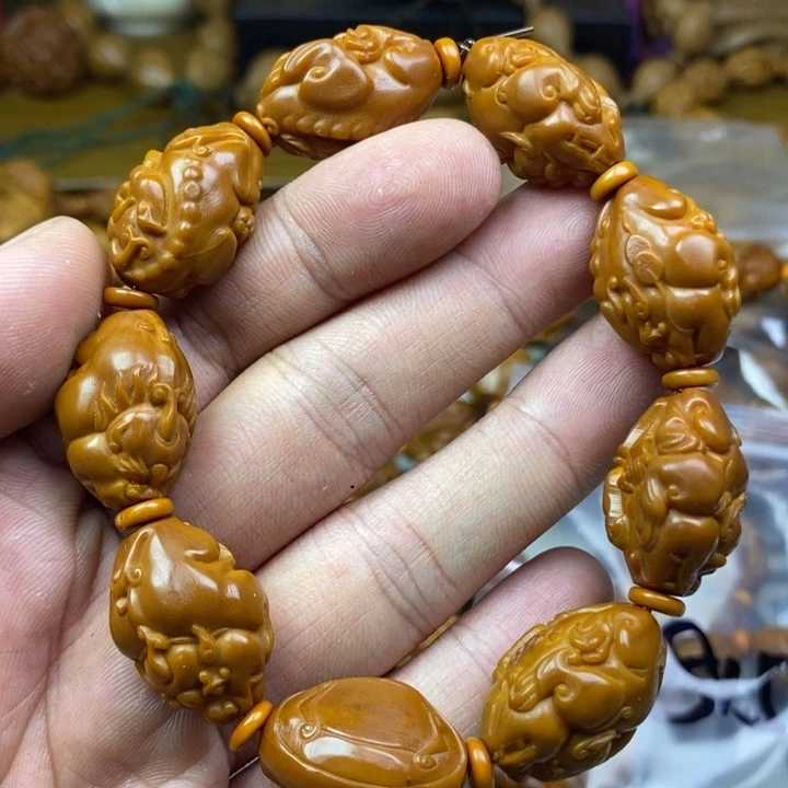 橄榄核手串/手链橄榄核雕工艺手串