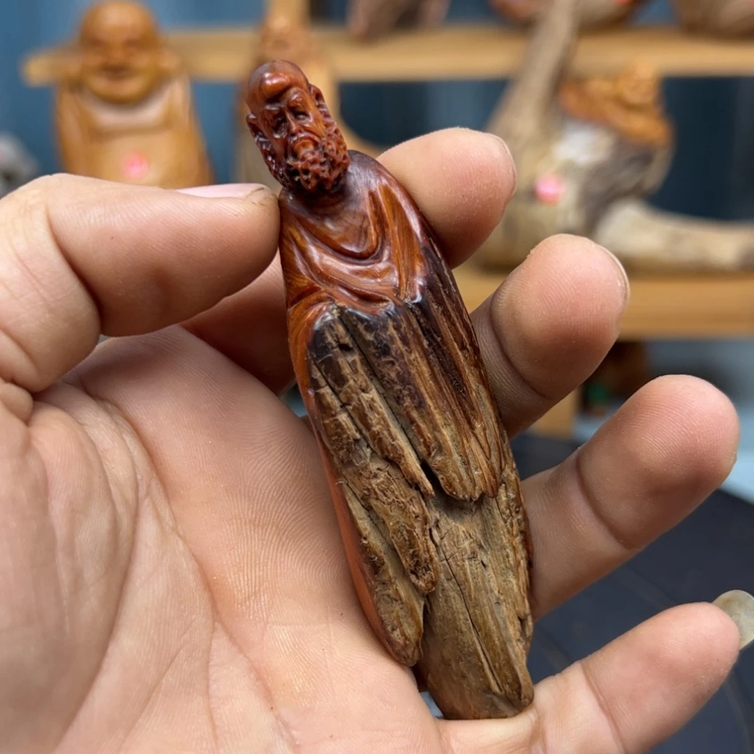 木用****9崖柏木摆件手把件