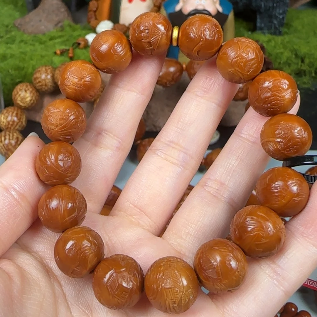 橄榄核手串/手链13正圆风景